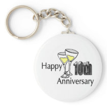 10th anniversary key chains