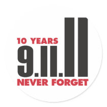 10th Anniversary September 11th Sticker