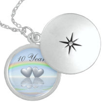 10th Anniversary Tin Hearts Custom Jewelry