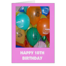 10th Birthday Card