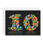 10th Birthday party, with bubbles and balls Custom Invitations