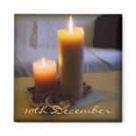 10th December • Candle • Magnet