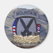 10th mountain division patch veterans Magnet