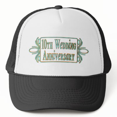 10th wedding anniversary 3t hat by wedding_anniversary