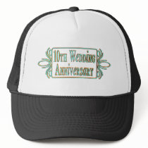 10th Wedding Anniversary Gifts Mesh Hat