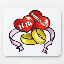 10th Wedding Anniversary Gifts Mousemats