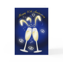 10th Wedding Anniversary Tin Wedding Cards