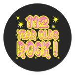112 Year Olds Rock! (Pink) Sticker