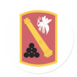 113 Field Artillery Brigade Round Stickers