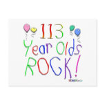 113 Year Olds Rock ! Postcard