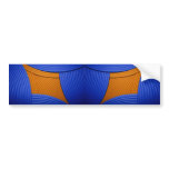 11 Blue & Orange Bumper Sticker