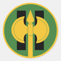 11 Military Police Round Sticker