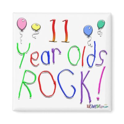 11 Year Olds Rock ! by BirthdaysRock