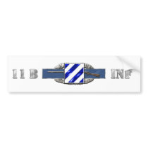 11B 3RD Infantry Division Bumper Stickers