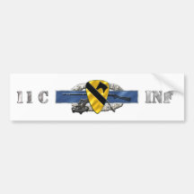 11C 1st Cavalry Division Bumper Stickers