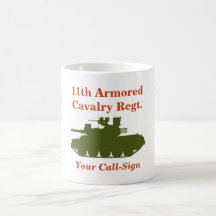 11th Armored Cavalry M551 Sheridan Custom Mug