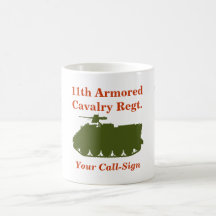11th Armored Cavalry Mortar Carrrier Custom Mug