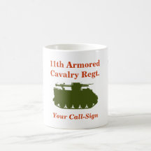 11th Armored Cavalry Recoilless Rifle Track Mug