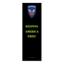 11th Army airborne veteran vfw patch Profile Card Business Cards
