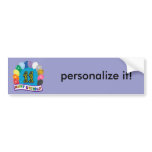 11th Birthday Gifts with Assorted Balloons Design Bumper Stickers