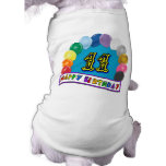 11th Birthday Gifts with Assorted Balloons Design Pet Tee Shirt