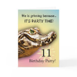 11th Birthday Party Invitation Card