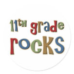 11th Grade Rocks Eleventh stickers