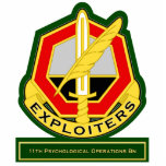 11th Psychological Operations Battalion DUI Acrylic Cut Out
