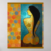 11x14" Poster/Print Blissful Nude