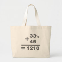 1210 Turntable Maths - DJ Djing Disc Jockey Deck Tote Bag