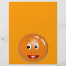 1299450451_Vector ORANGE SMILING FACE CARTOON ICON Flyer