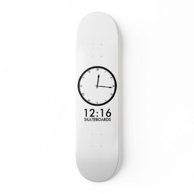 12:16 skateboards CLOCK by averyrisch