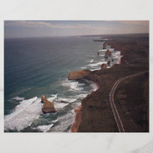 12 Apostles rock formation, Victoria, Australia Full Color Flyer