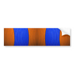 12 Blue & Orange Bumper Sticker