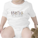 12 Cartoon Rabbits Bunjour Cute Baby Onesies t-shirts