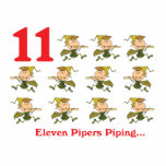 12 days eleven pipers piping photo sculptures