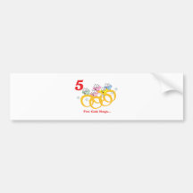 12 days five gold rings bumper stickers