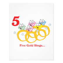 12 days five gold rings invites