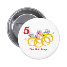 12 days five gold rings pin