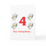 12 days four calling birds greeting cards