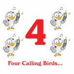 12 days four calling birds photo sculptures
