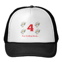 12 days four calling birds trucker hat