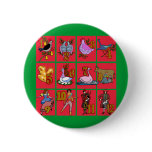 12 Days of Christmas T-shirts, Apparel, Gifts Pinback Button