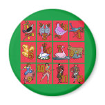 12 Days of Christmas T-shirts, Apparel, Gifts Refrigerator Magnet