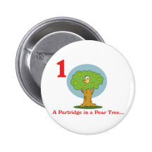 12 days partridge in a pear tree button