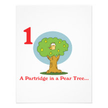 12 days partridge in a pear tree personalized invites