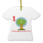 12 days partridge in a pear tree christmas ornament