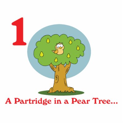 12 days partridge in a pear tree photo cutout by doonidesigns