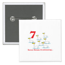 12 days seven swans a-swimming pin