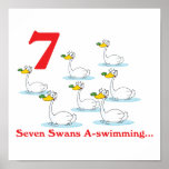 12 days seven swans a-swimming posters